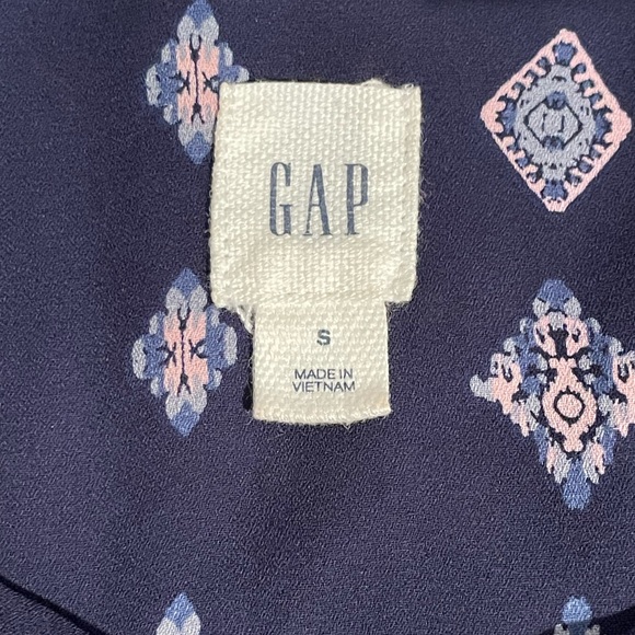 Gap Navy Blue Long Sleeve Blouse Women’s Small - Picture 4 of 4